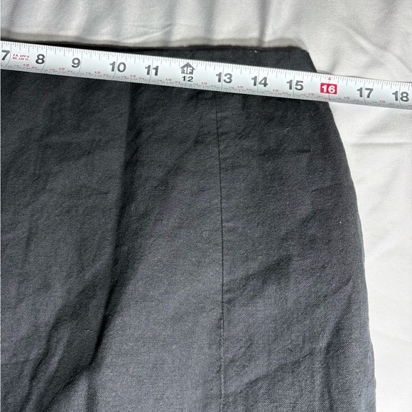 Madewell Black Button-Front Midi Skirt - Picture 5 of 11